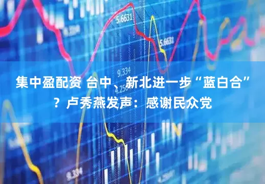 集中盈配资 台中、新北进一步“蓝白合”？卢秀燕发声：感谢民众党