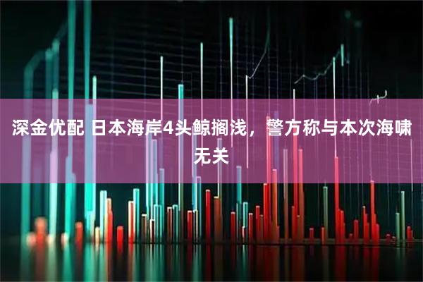 深金优配 日本海岸4头鲸搁浅，警方称与本次海啸无关