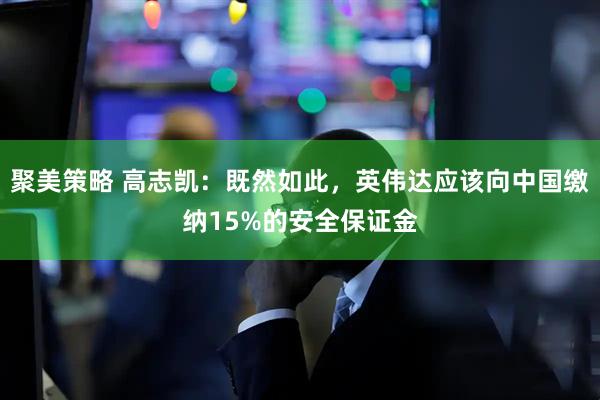 聚美策略 高志凯：既然如此，英伟达应该向中国缴纳15%的安全保证金