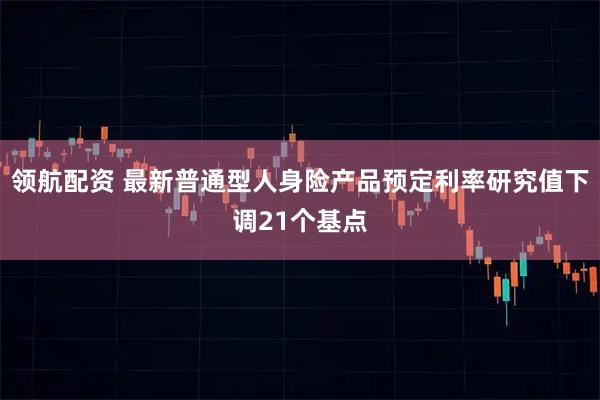 领航配资 最新普通型人身险产品预定利率研究值下调21个基点